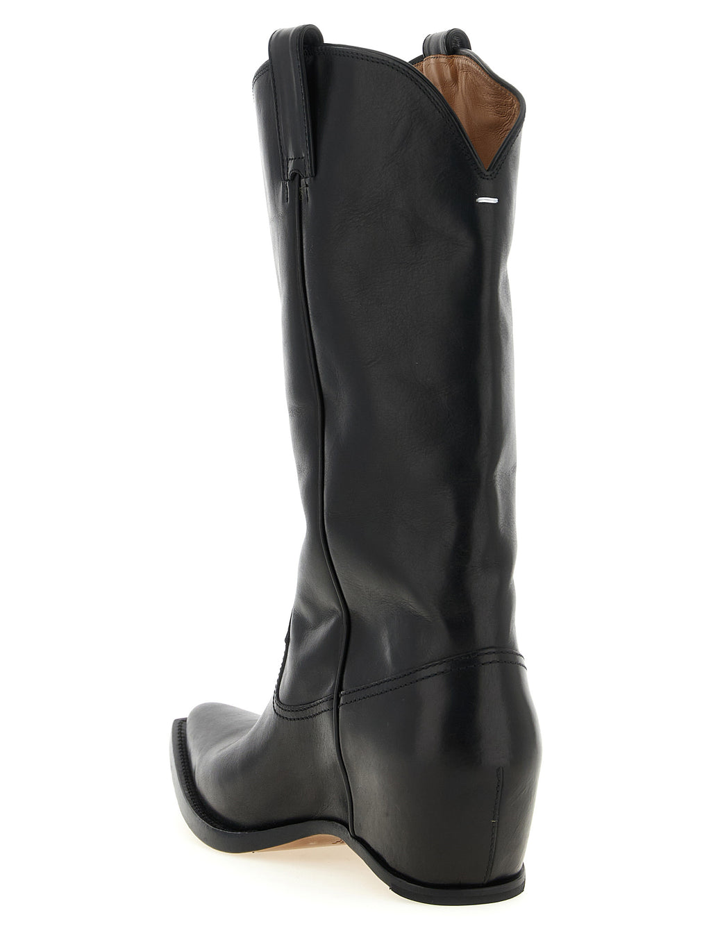 Maison Margiela Black Bovine Leather Over The Knee