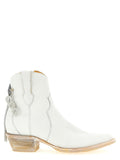 Comme Des Garçons White Cowhide Chelsea Boots