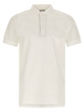 Burberry White Cotton Polo Shirt