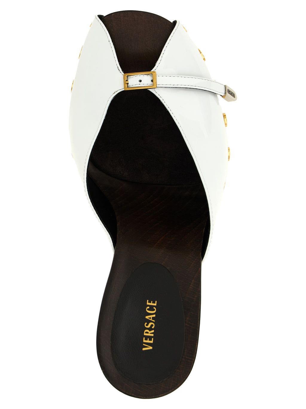 Versace Bicolor Calfskin High Heel Pumps