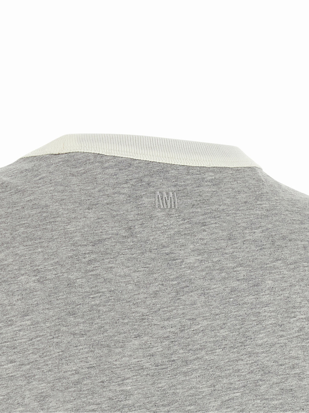 Ami Paris Gray Cotton T-Shirt