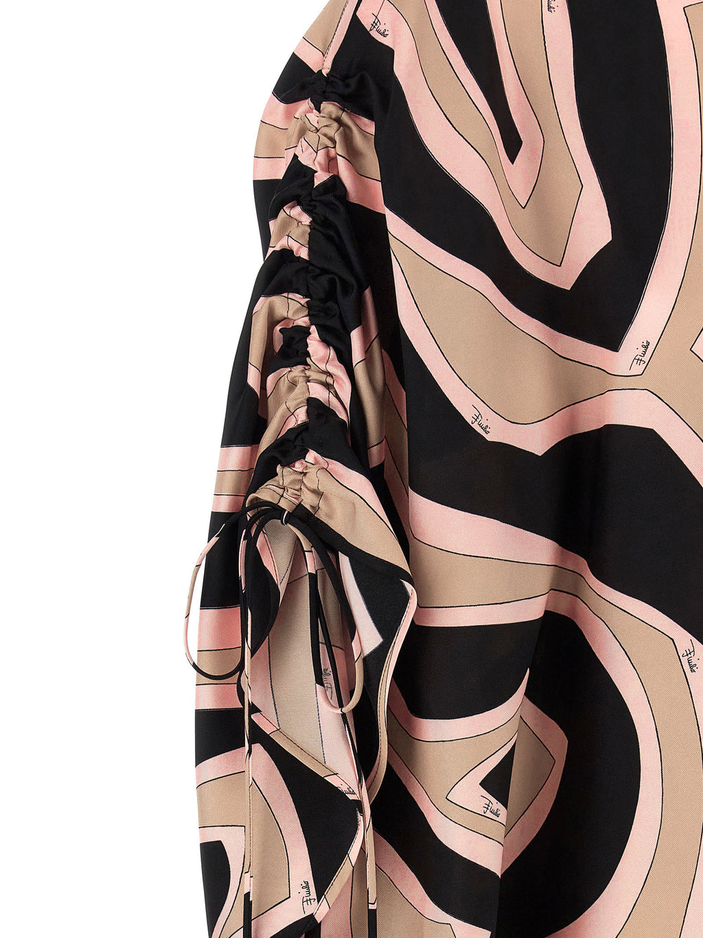 Emilio Pucci Multicolor Silk Short Dress