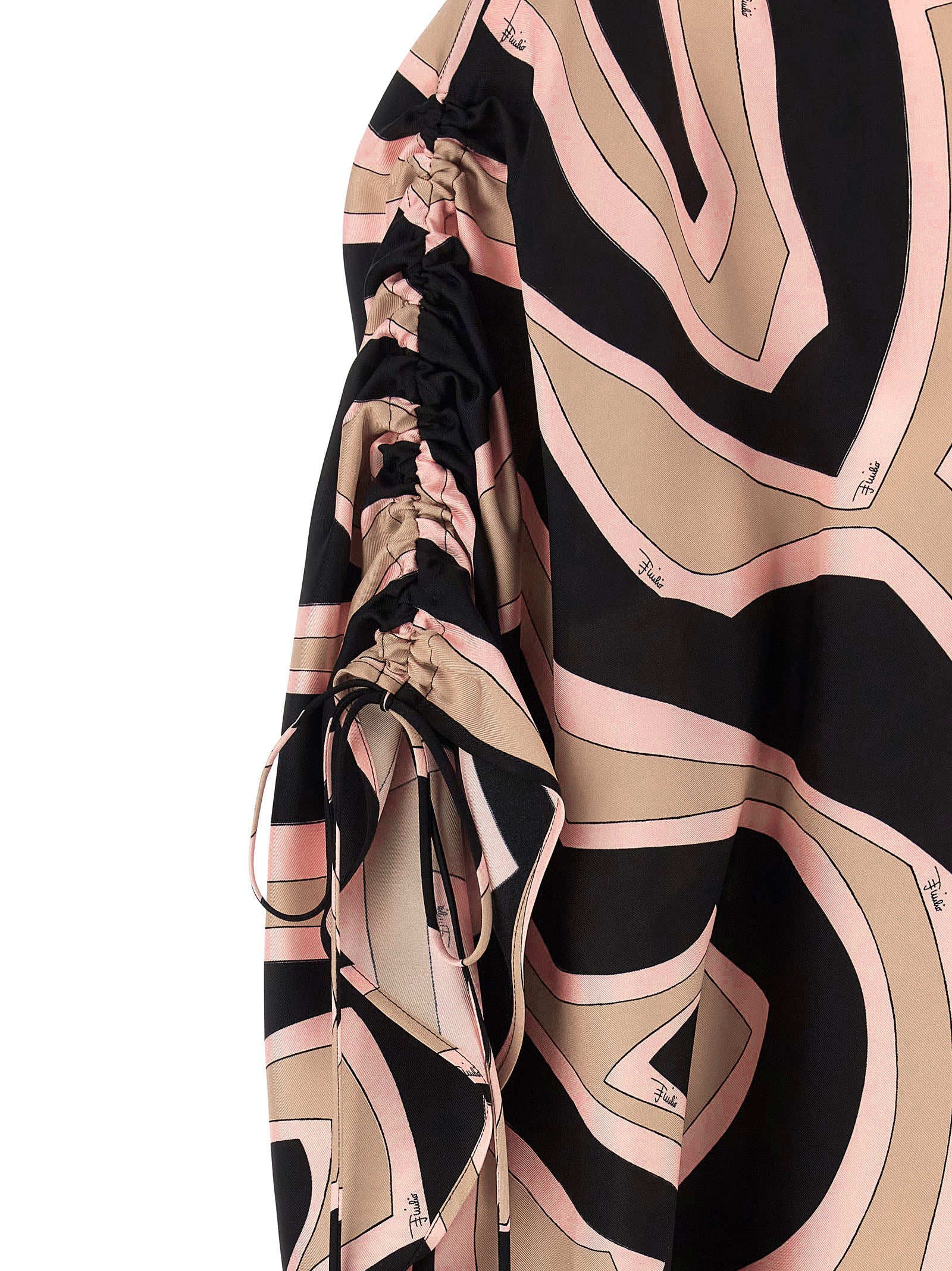 Emilio Pucci Multicolor Silk Short Dress