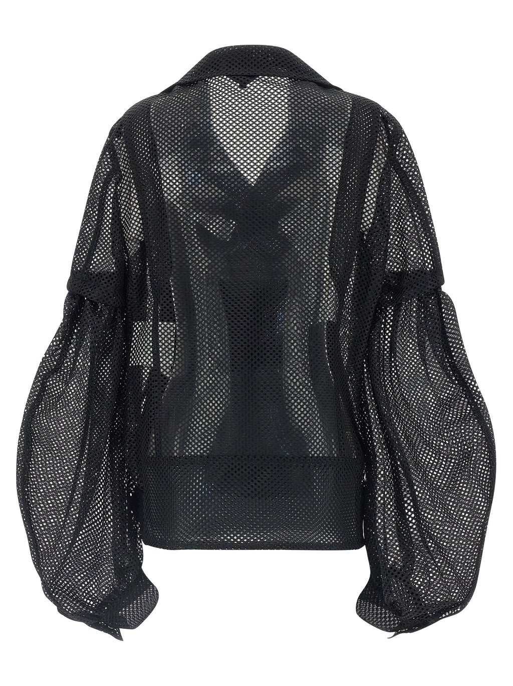 Comme Des Garçons Black Polyester Biker Jacket