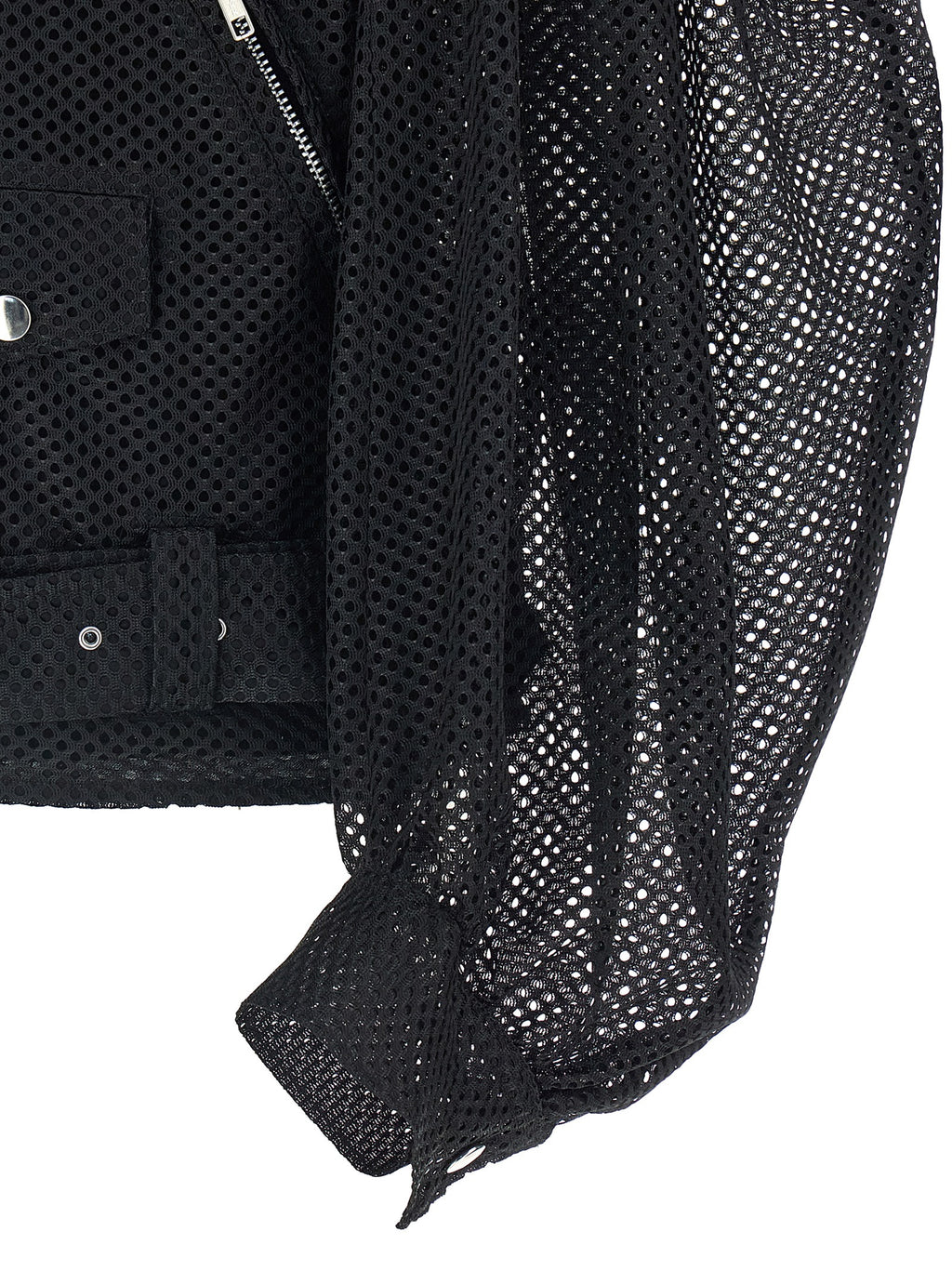 Comme Des Garçons Black Polyester Biker Jacket