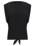 Jacquemus Black Paper Sleeveles T-Shirt