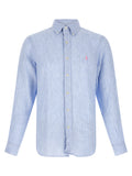 Polo Ralph Lauren Blue Linen Blouse