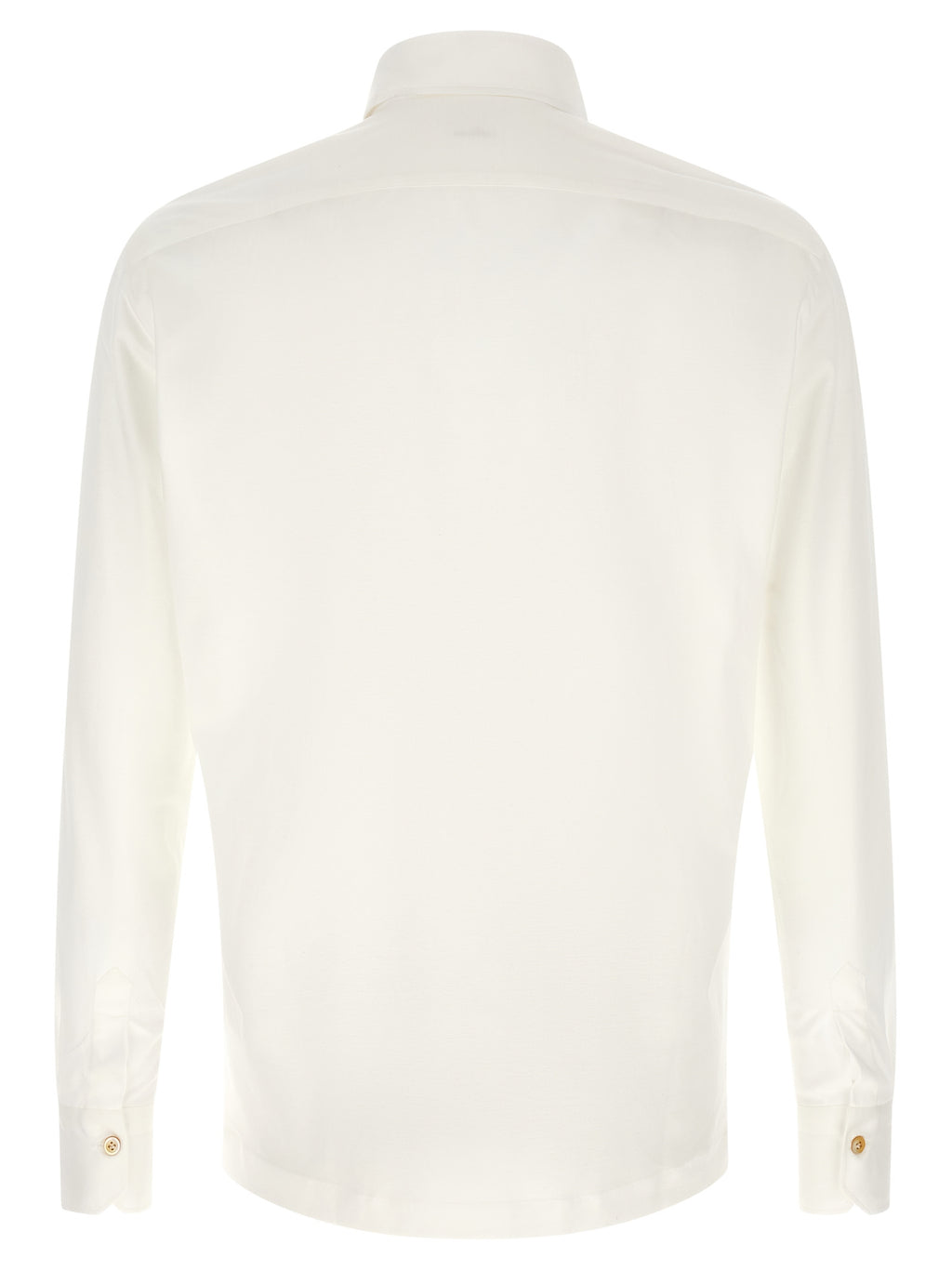 Kiton White Cotton Polo Shirt
