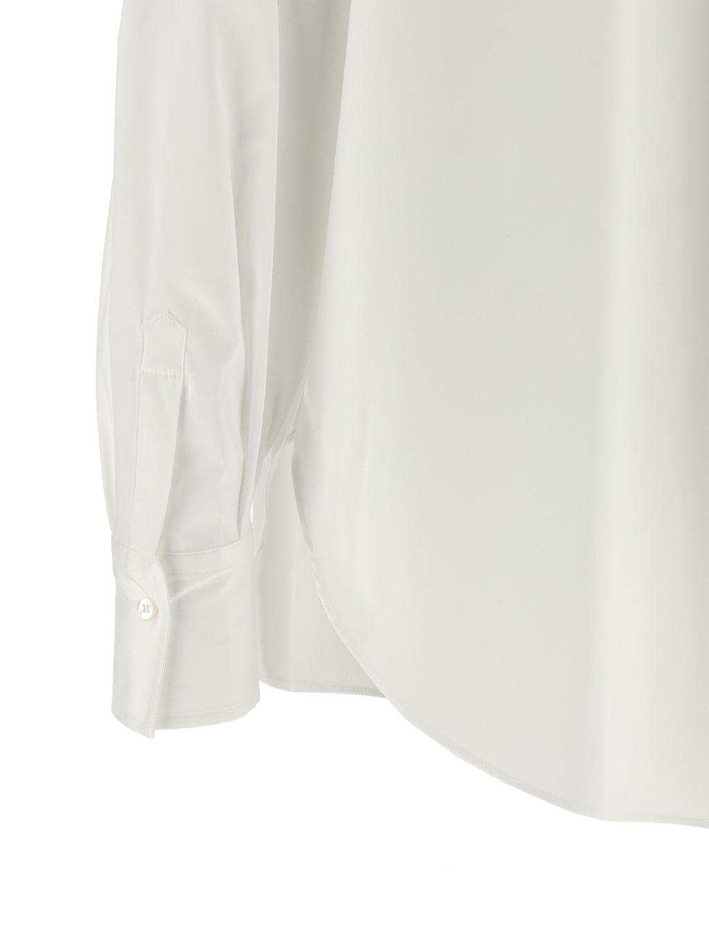 Brunello Cucinelli White Cotton Blouse