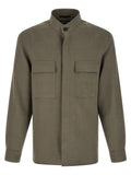 ZEGNA Gray Linen Blouse