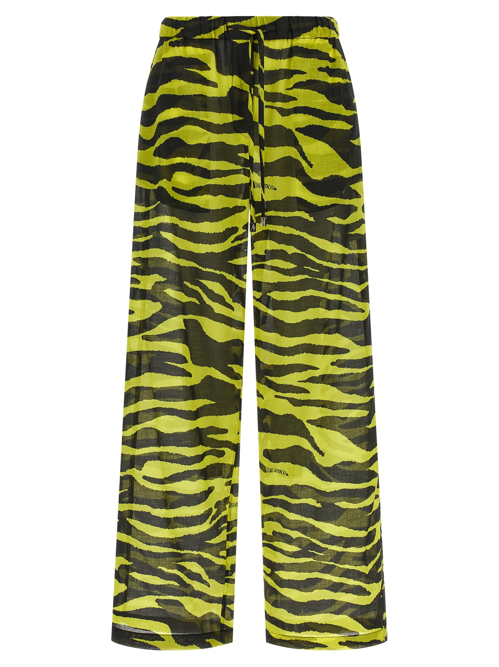 The Attico Bicolor Cotton Casual Pants