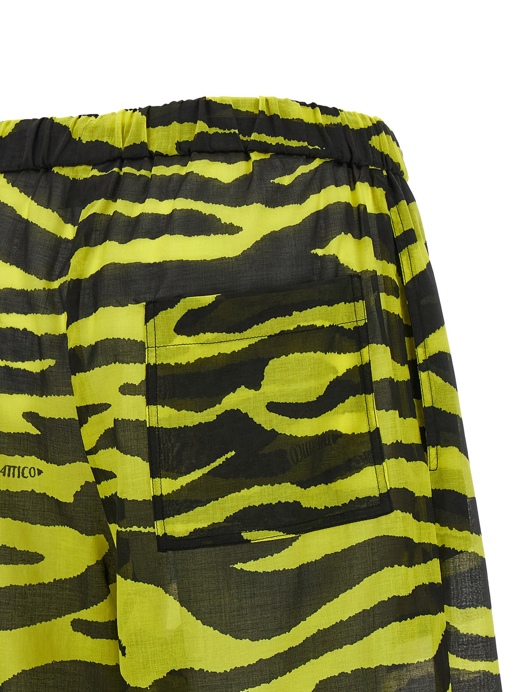 The Attico Bicolor Cotton Casual Pants