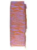 The Attico Purple Cotton Skirt