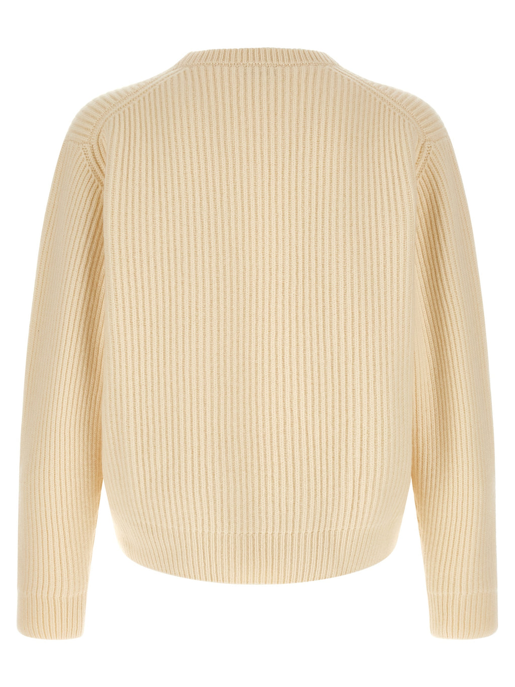 Jil Sander White Wool Cardigan