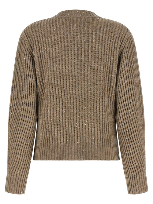 Brunello Cucinelli Beige Cashmere Cardigan