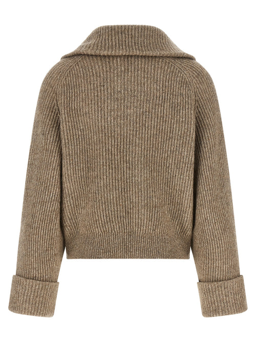 Brunello Cucinelli Beige Cashmere Cardigan