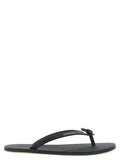 Saint Laurent Black Calfskin Slides
