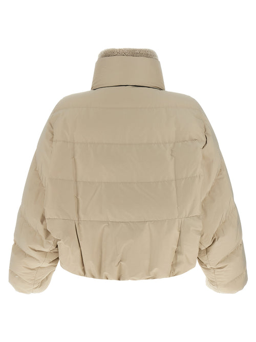Brunello Cucinelli Beige Cotton Full-Length Jacket
