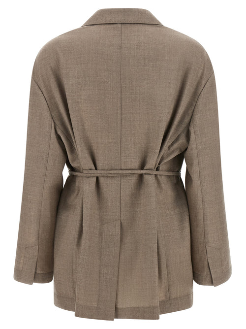 Brunello Cucinelli Beige Virgin Wool Blazer