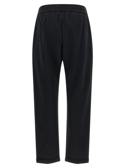 Brunello Cucinelli Black Cotton Joggers (Workout Pants)
