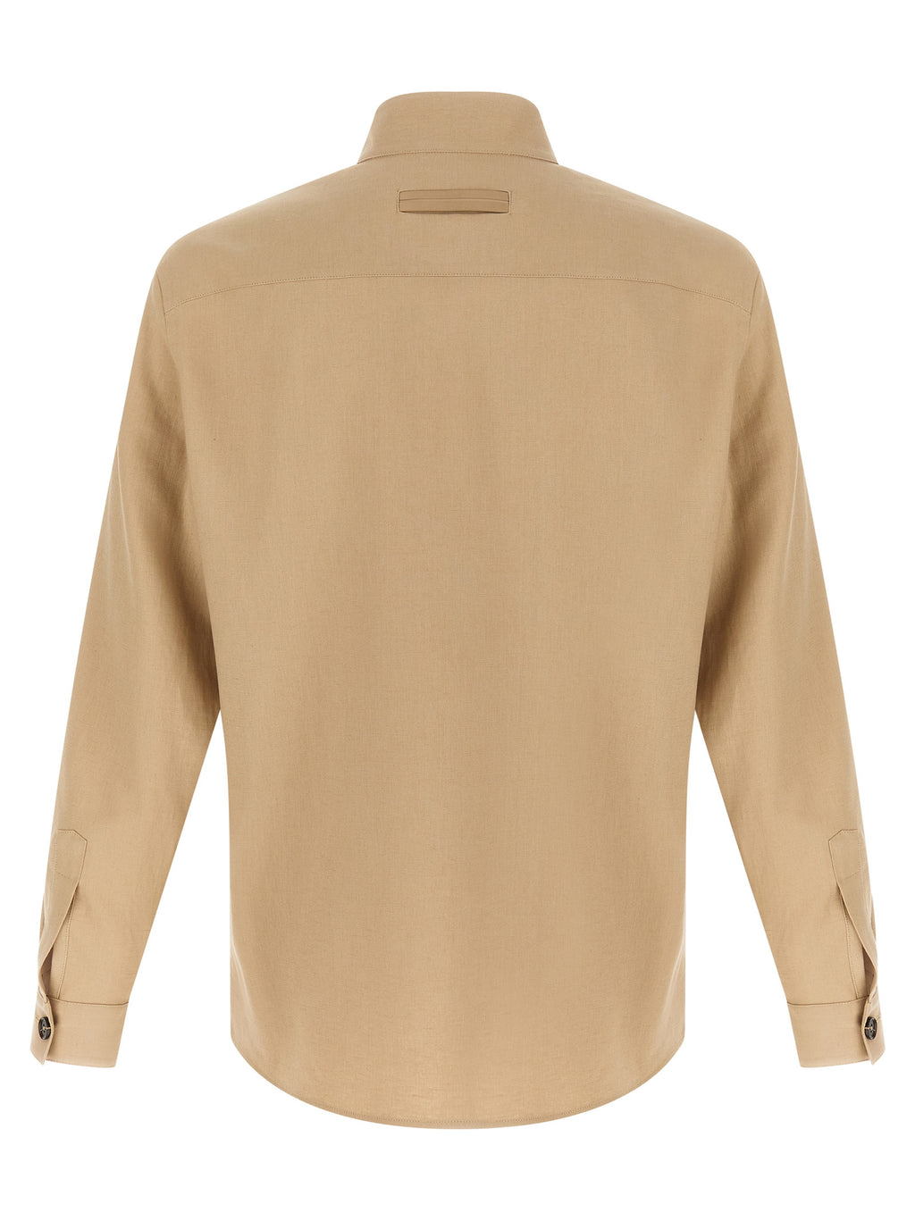 ZEGNA Beige Linen Blouse