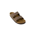 Birkenstock Brown Leather Slippers