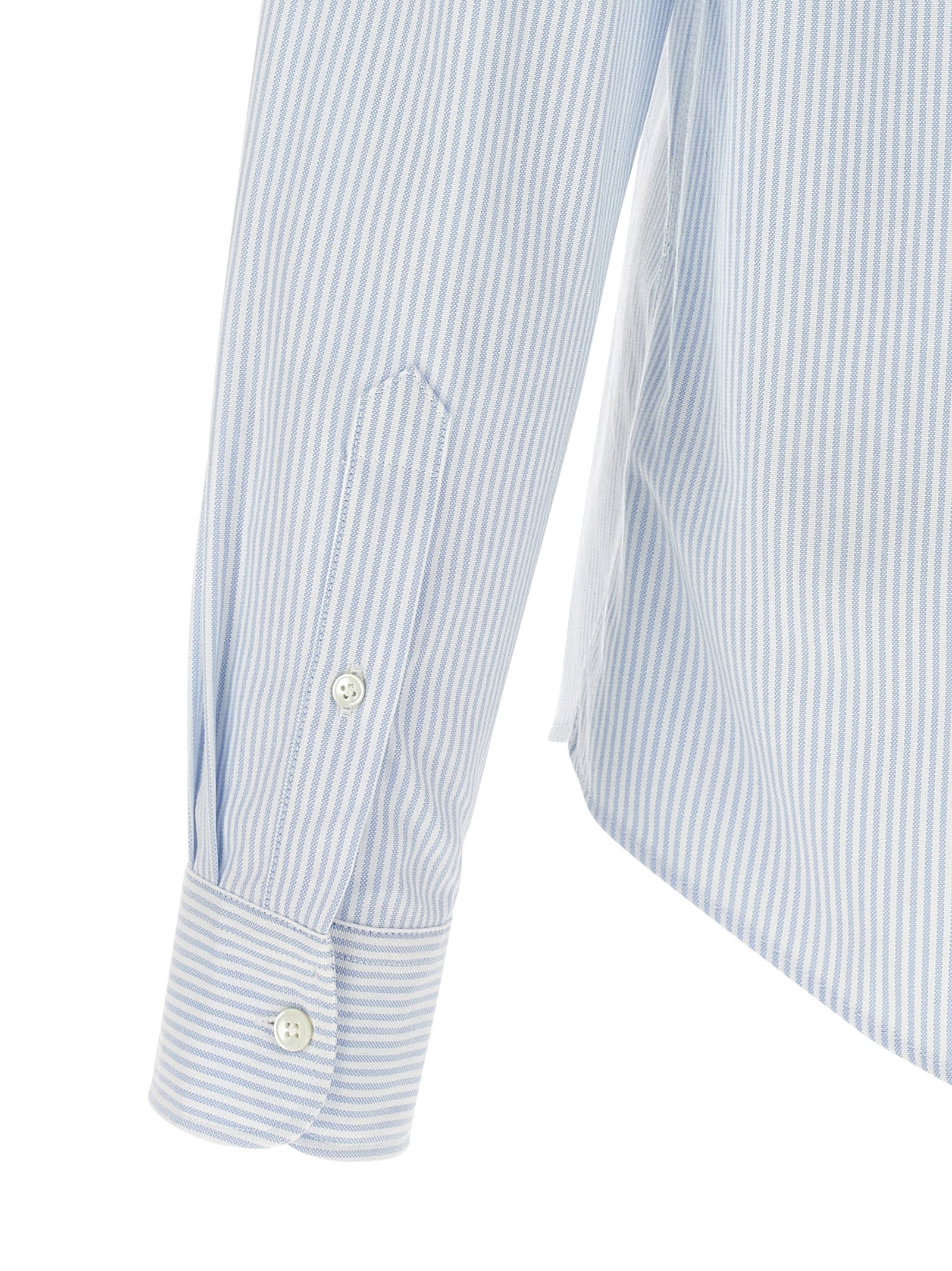 Ami Paris Blue Cotton Blouse