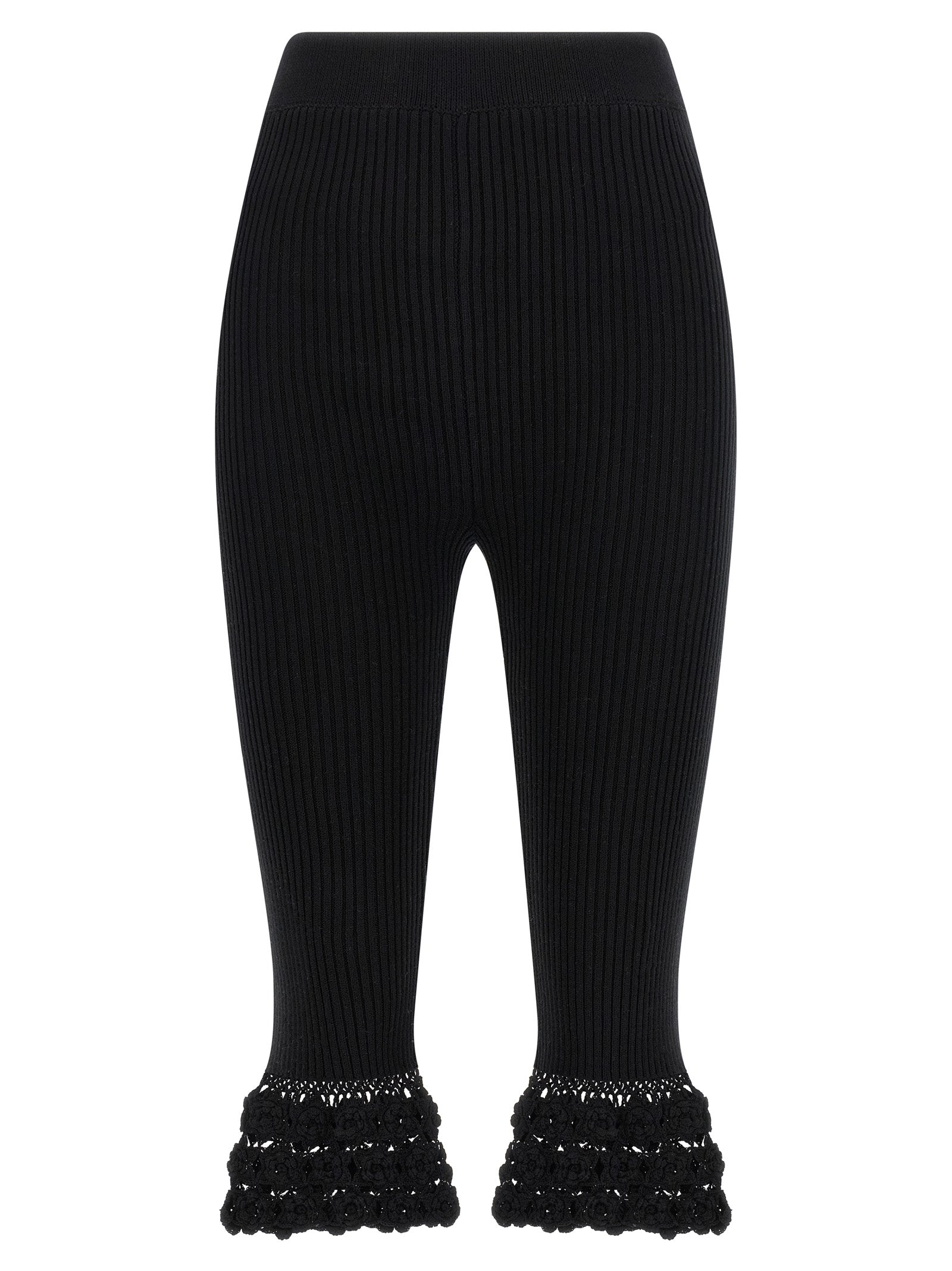 Ganni Black Organic Cotton Casual Pants