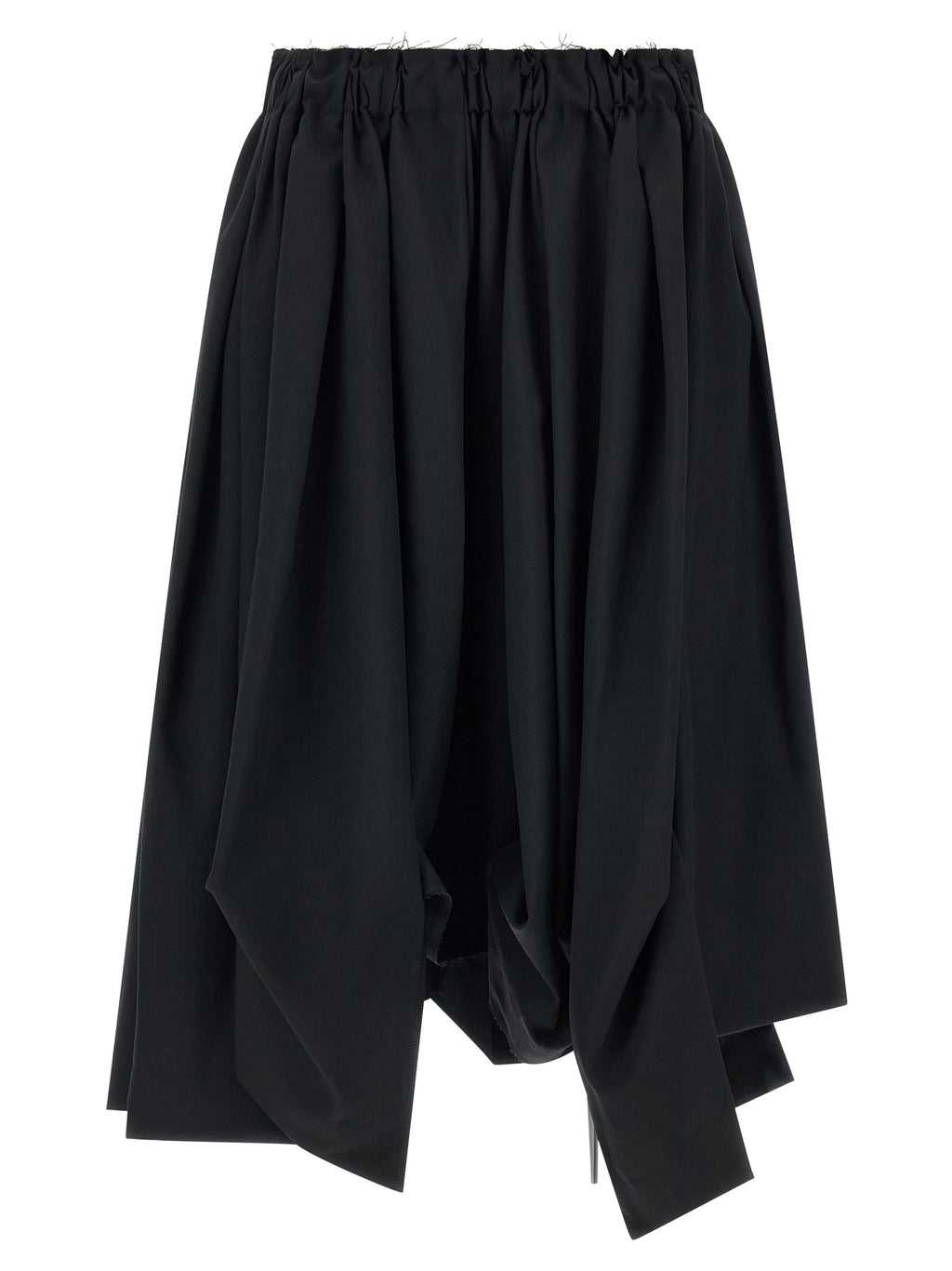 Comme Des Garçons Black Wool Bermuda Shorts