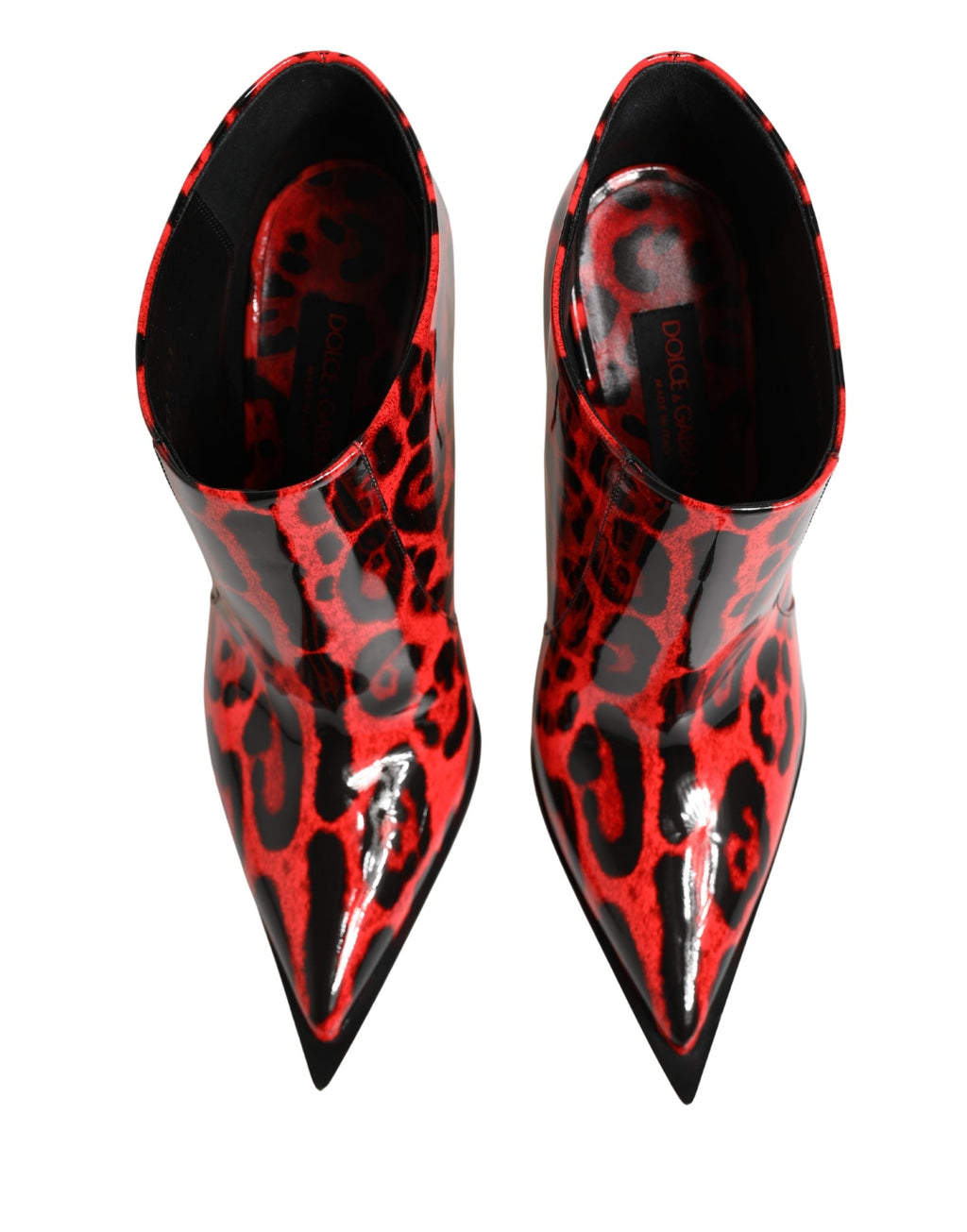 Dolce & Gabbana Rote Leopard Cardinale Stiefeletten