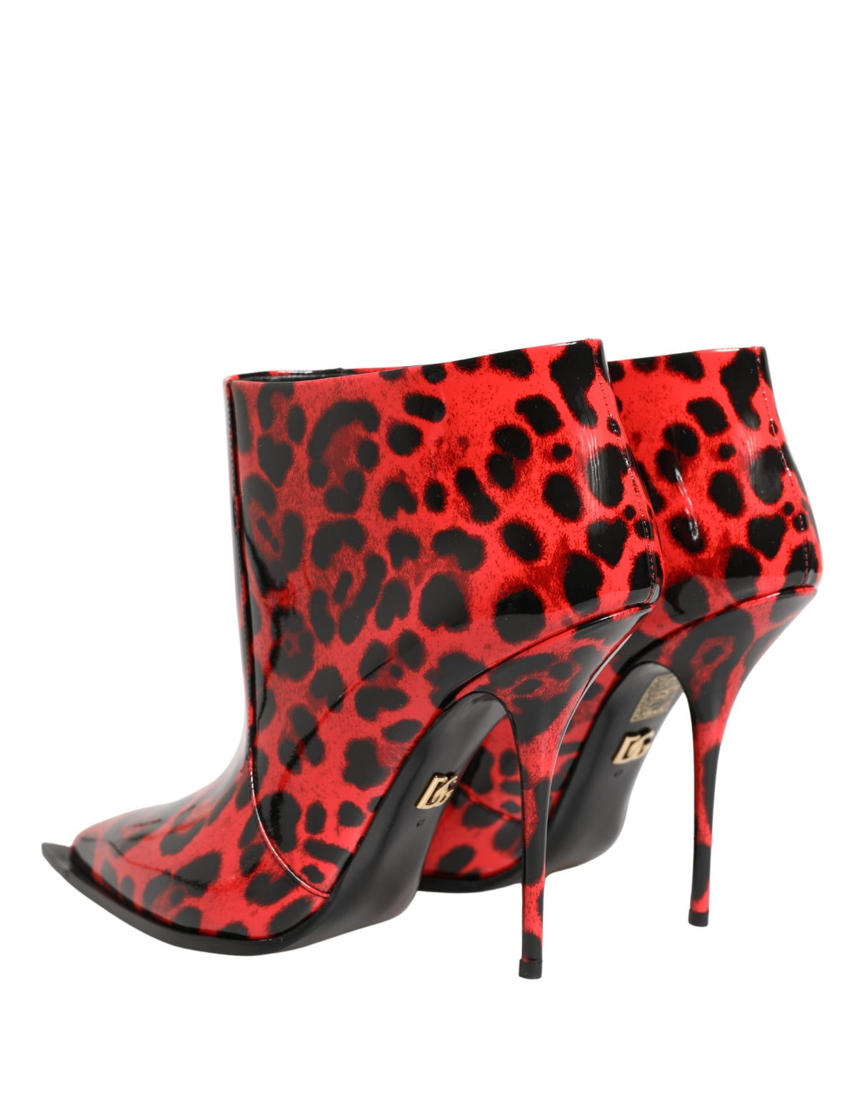 Dolce & Gabbana Rote Leopard Cardinale Stiefeletten