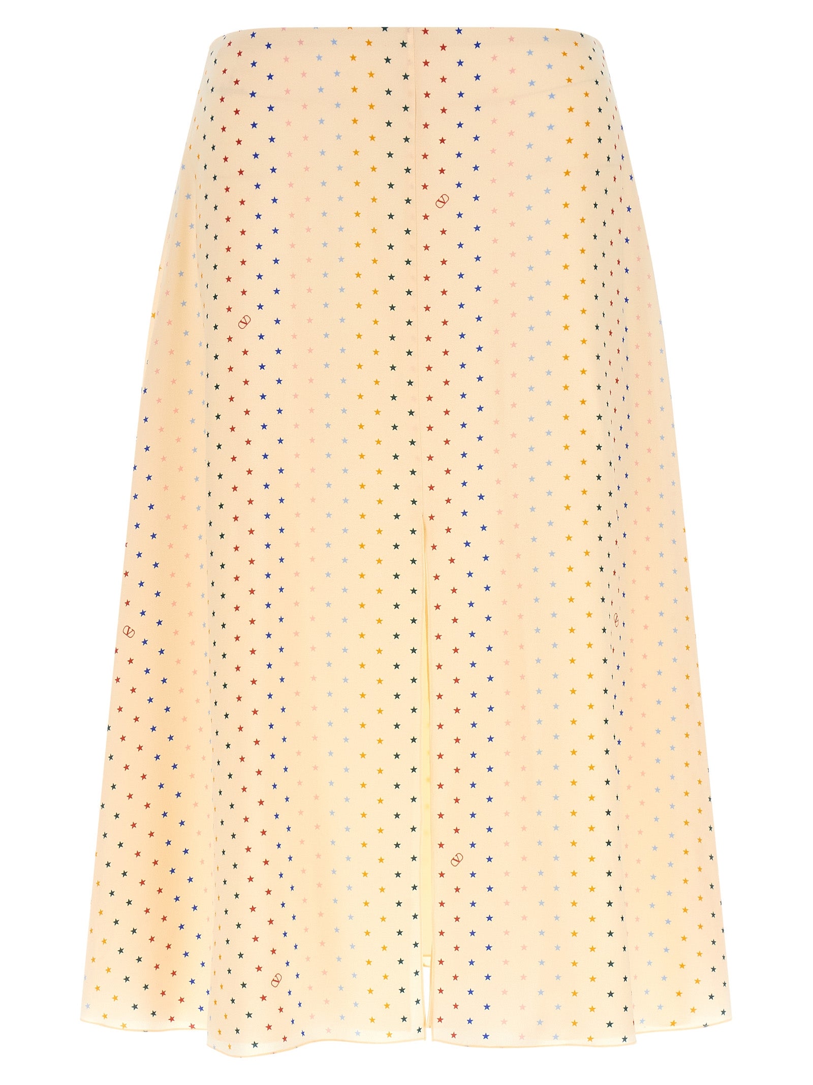Valentino Garavani Multicolor Silk Midi Skirt