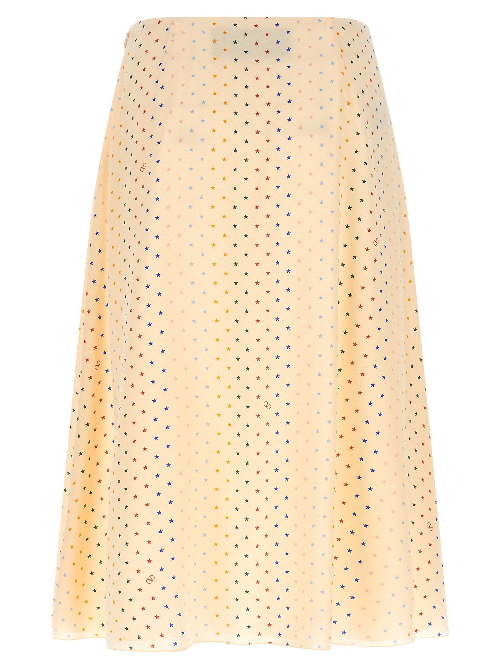 Valentino Garavani Multicolor Silk Midi Skirt