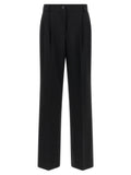 Dolce & Gabbana Black Virgin Wool Casual Pants