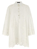 Dolce & Gabbana White Cotton Short Dress