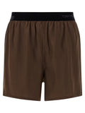 Tom Ford Brown Silk Bermuda Shorts