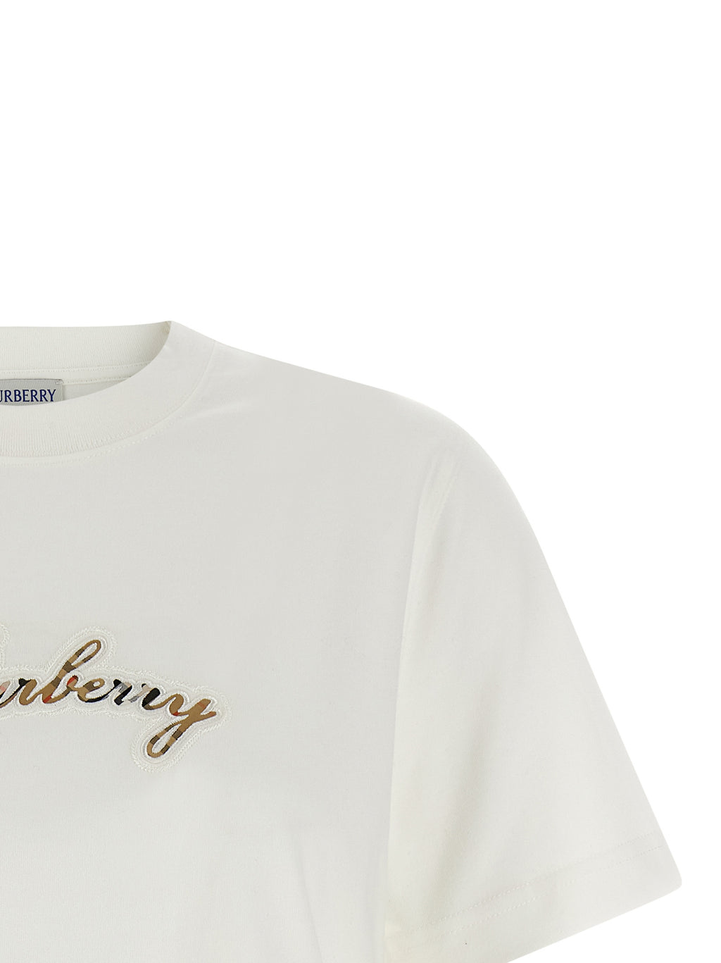 Burberry White Cotton T-Shirt