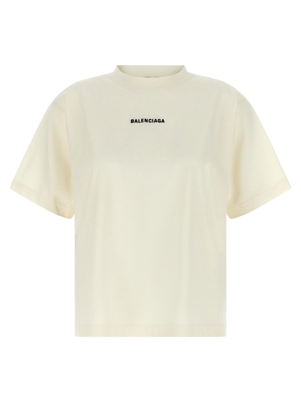 Balenciaga White Cotton T-Shirt
