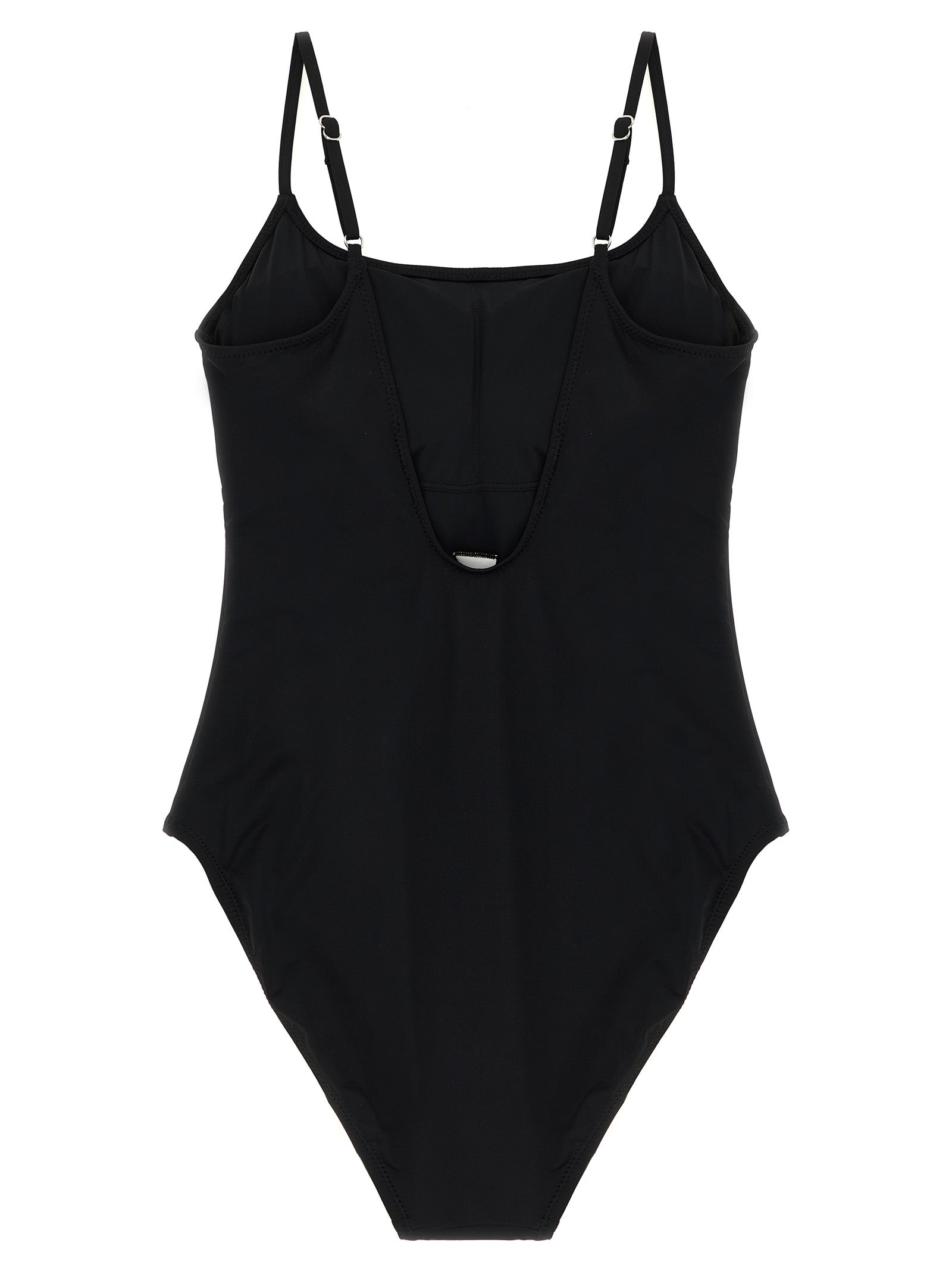 Polo Ralph Lauren Black Nylon One-Piece Swimsuit