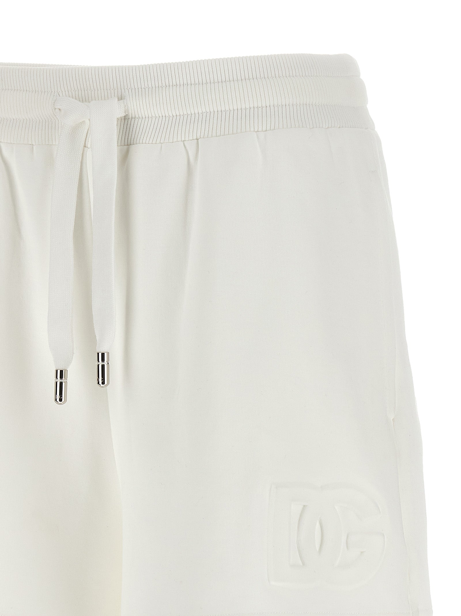 Dolce & Gabbana White Cotton Bermuda Shorts