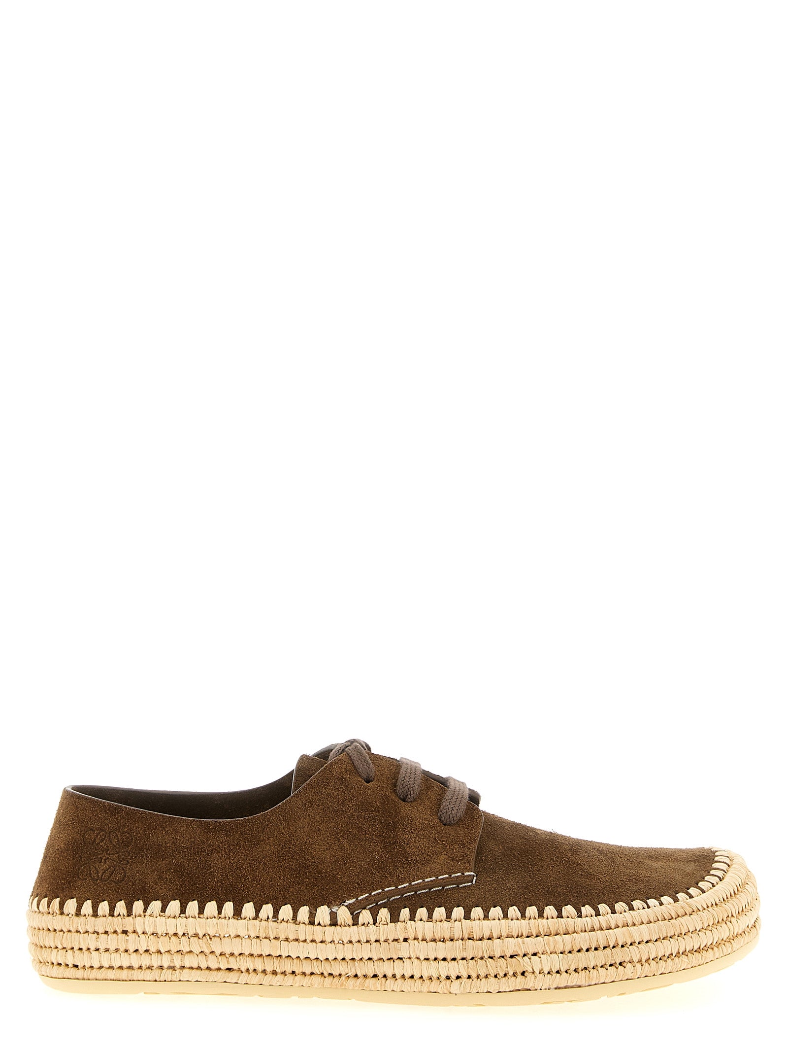 Loewe Brown Calfskin Espadrilles