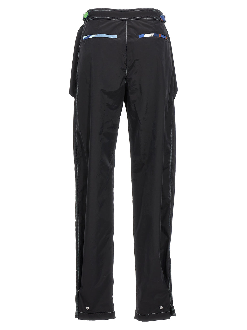 Emilio Pucci Black Polyamide Casual Pants