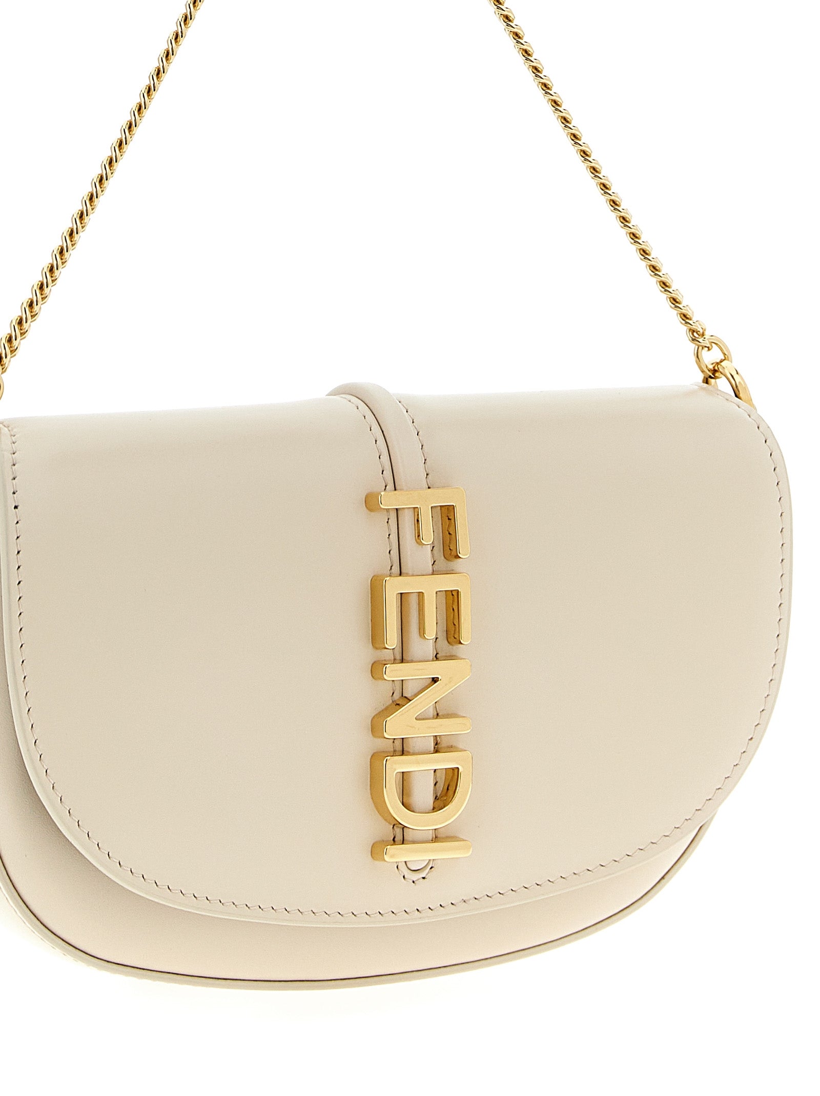 Fendi Beige Calfskin Cardholder