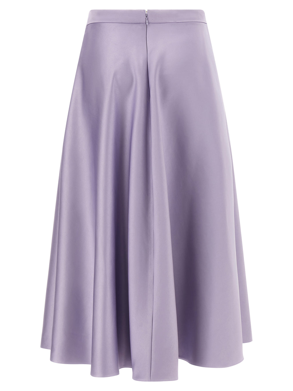 Elisabetta Franchi Purple Polyester Midi Skirt
