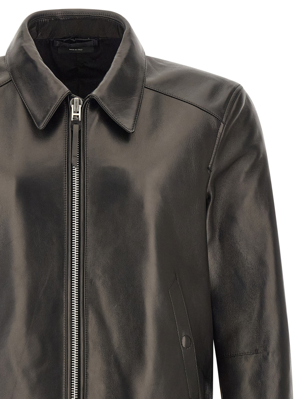 Tom Ford Black Lamb Leather Leather Jacket