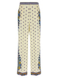 Etro White Viscose Casual Pants
