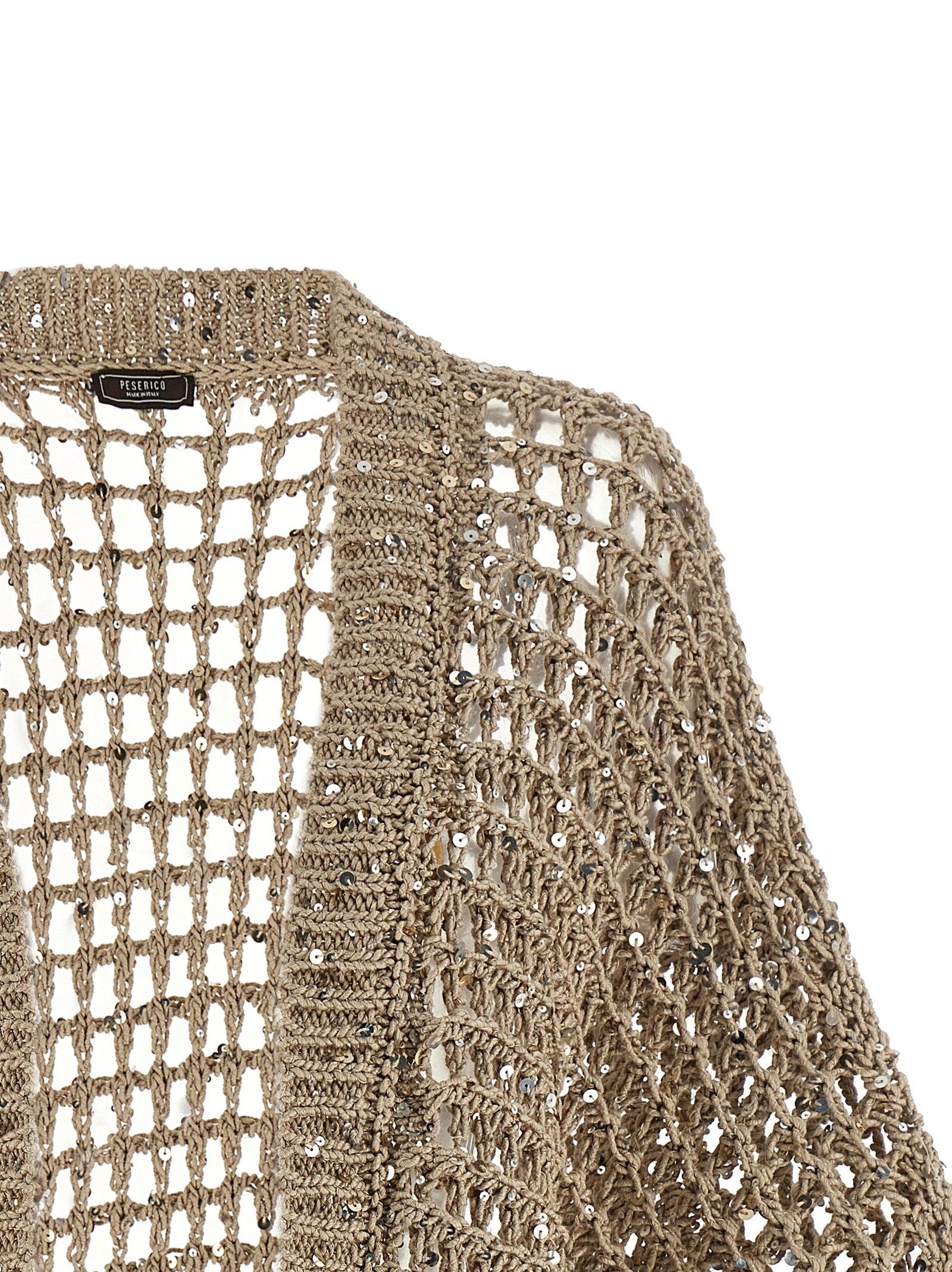 Peserico Beige Cotton Cardigan