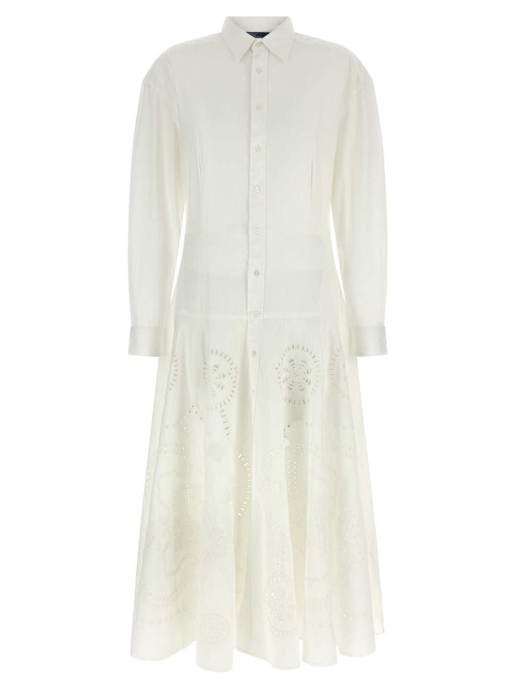 Polo Ralph Lauren White Cotton Midi Dress