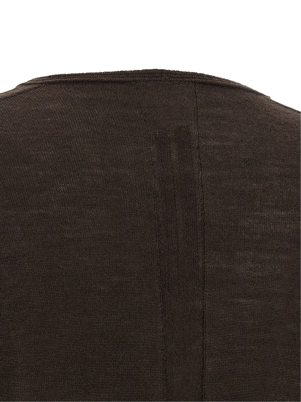 Rick Owens Brown Virgin Wool Shirt
