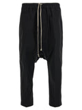 Rick Owens Black Cotton Casual Pants
